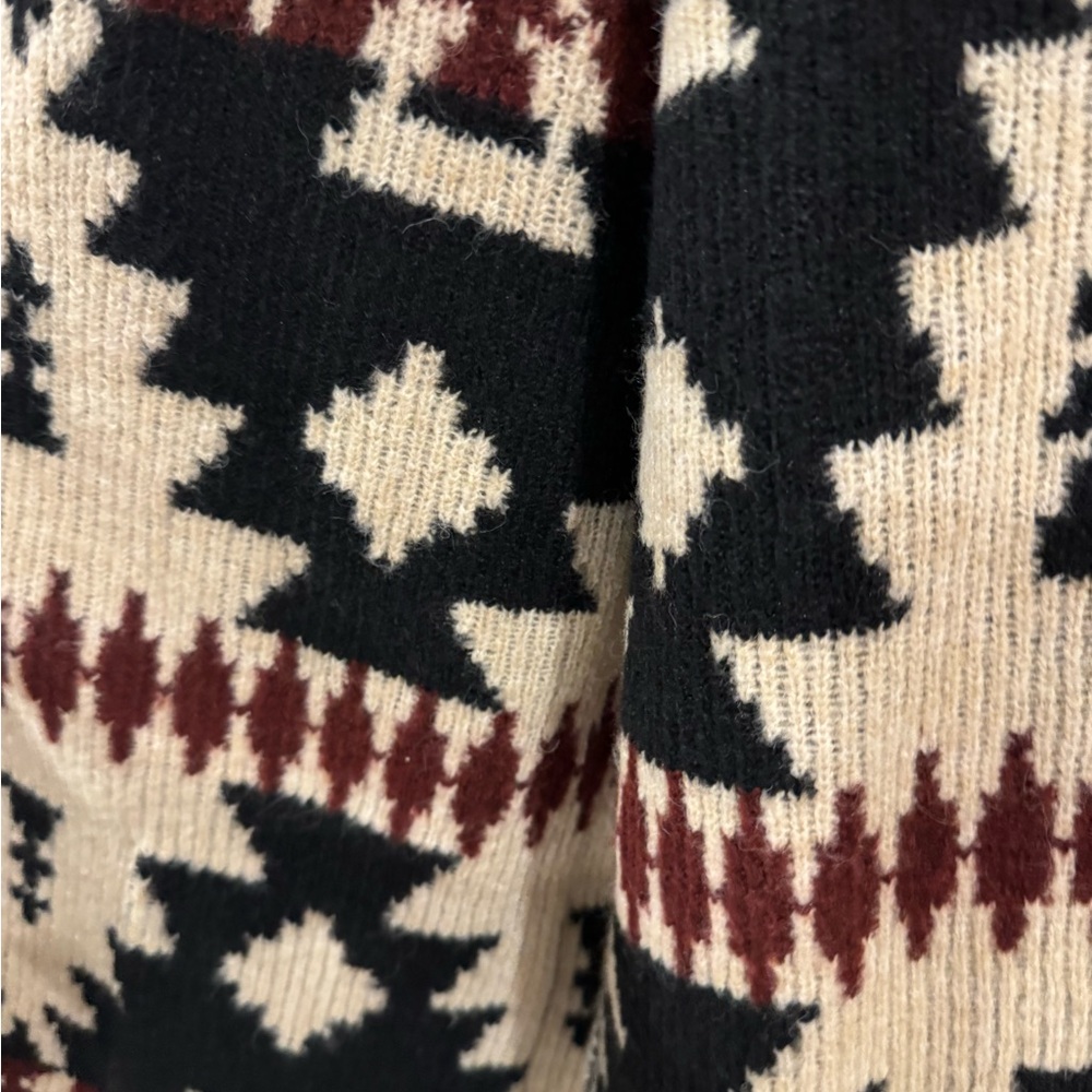 Lucky Brand Southwestern Aztec Open Cardigan NWT L - Picture 4 of 10